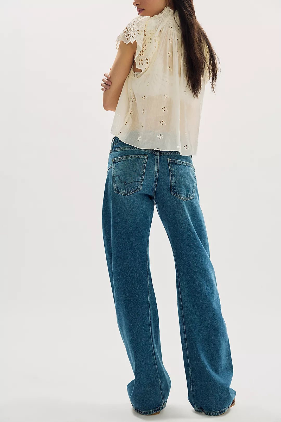 Free People Fable Twisted seam Jean - Flea Boutiques