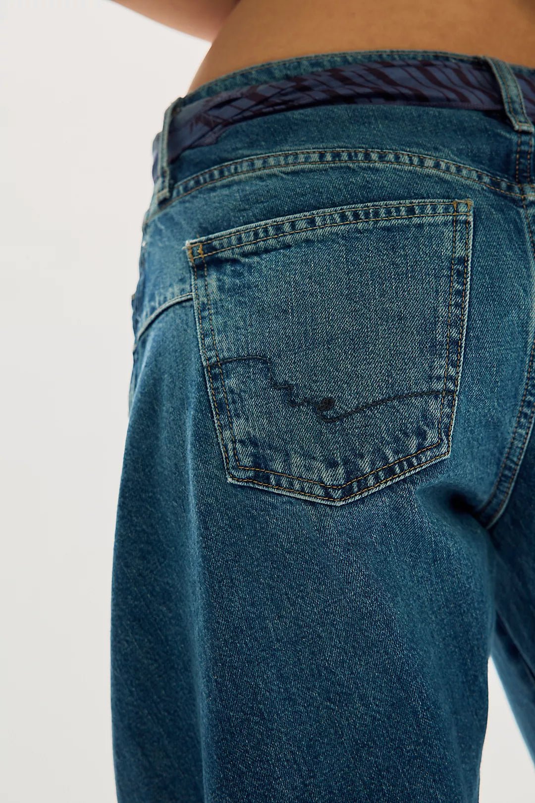 Free People Fable Twisted seam Jean - Flea Boutiques