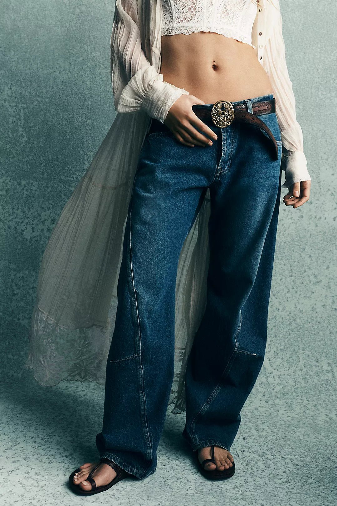 Free People Fable Twisted seam Jean - Flea Boutiques