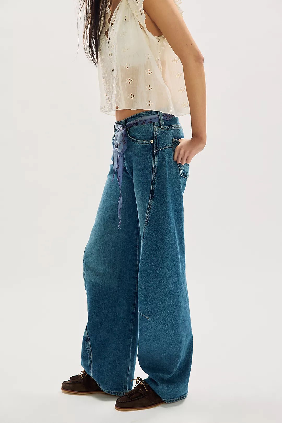 Free People Fable Twisted seam Jean - Flea Boutiques