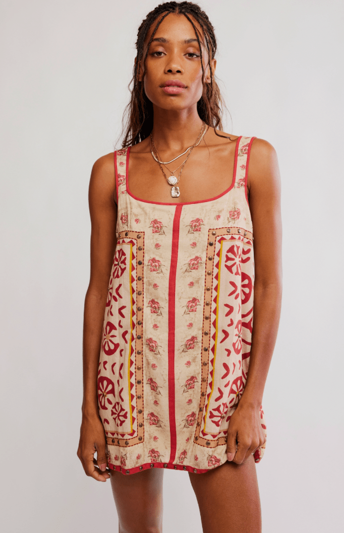 Free People Fleur Mini Shift Dress - Flea Boutiques