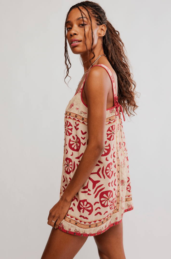 Free People Fleur Mini Shift Dress - Flea Boutiques