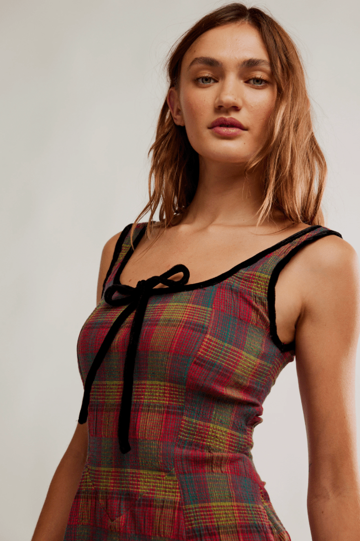 Free People Freya Plaid Midi - Flea Boutiques
