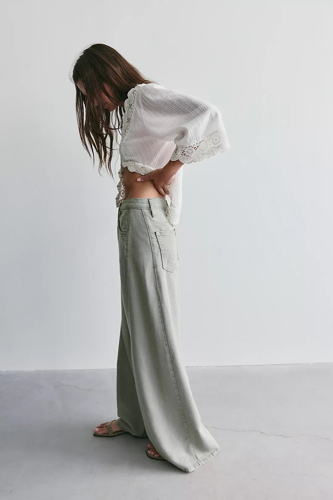 Free People Haven Wide Leg Jean - Flea Boutiques