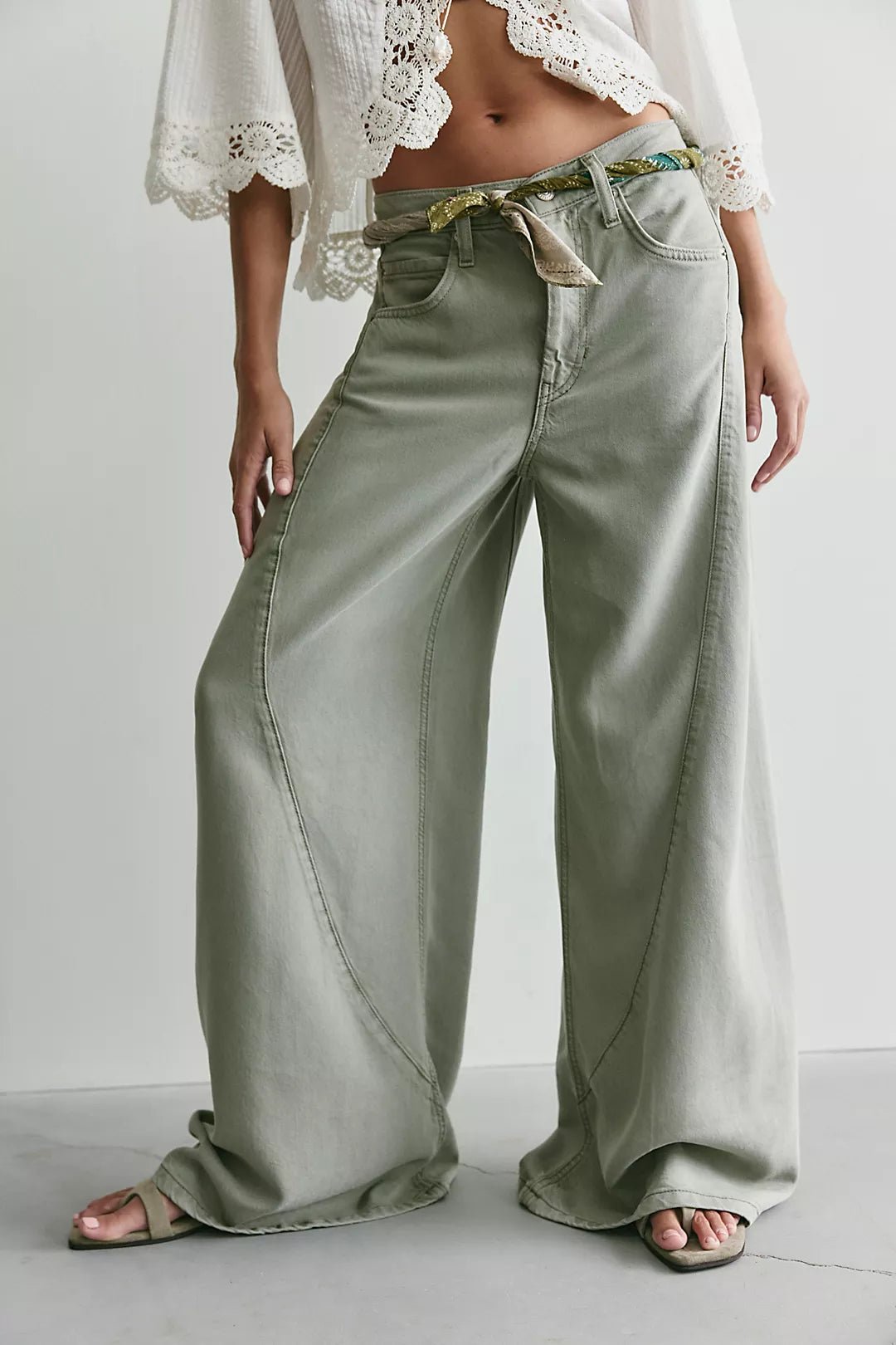 Free People Haven Wide Leg Jean - Flea Boutiques