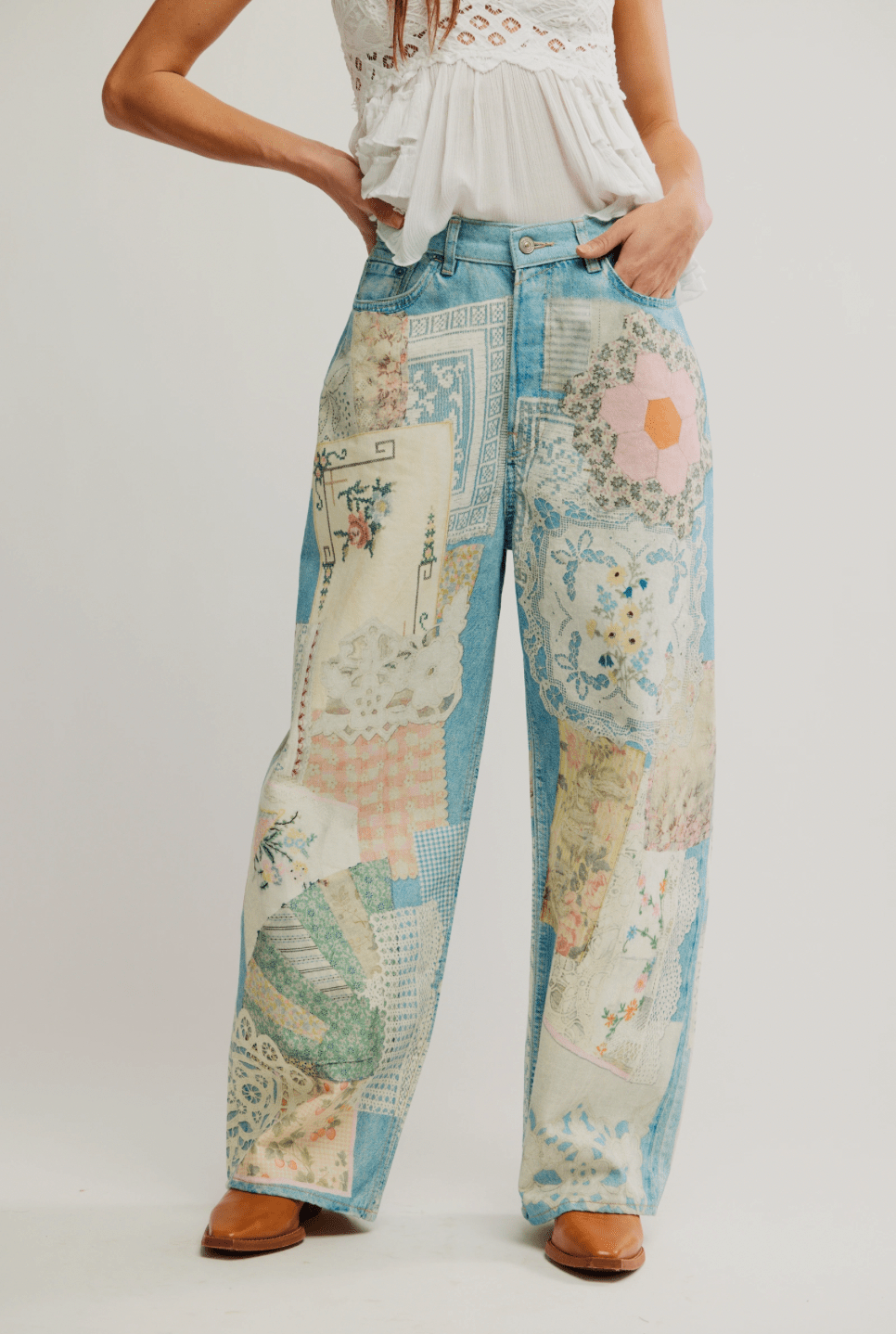 Free People Illusions Relaxed Fit - Flea Boutiques