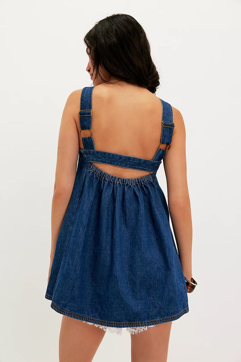 Free People Katie Denim Tunic - Flea Boutiques