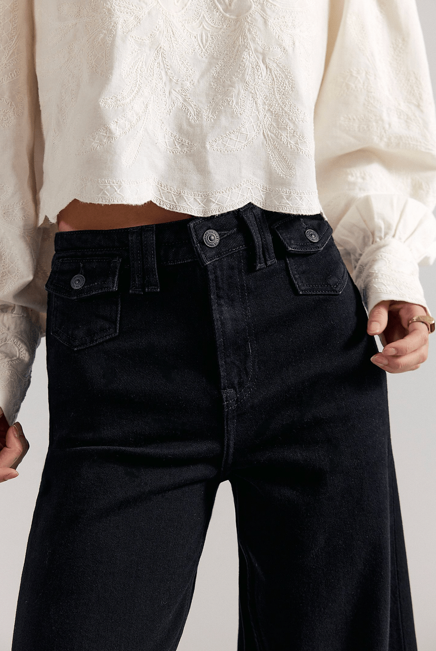 Free People Kellee High Rise Palazzo - Flea Boutiques