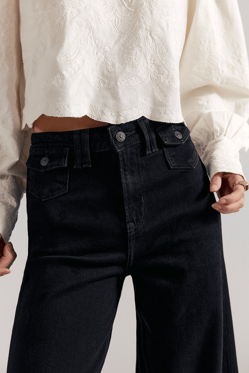 Free People Kellee High Rise Palazzo - Flea Boutiques