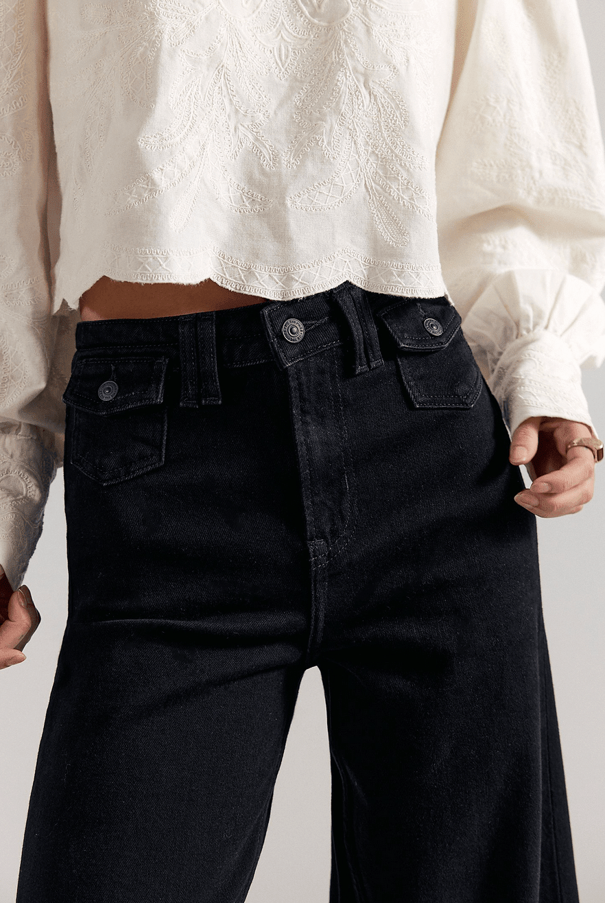 Free People Kellee High Rise Palazzo - Flea Boutiques