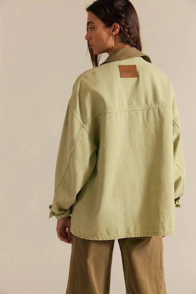 Free People Lemon Denim Jacket - Flea Boutiques
