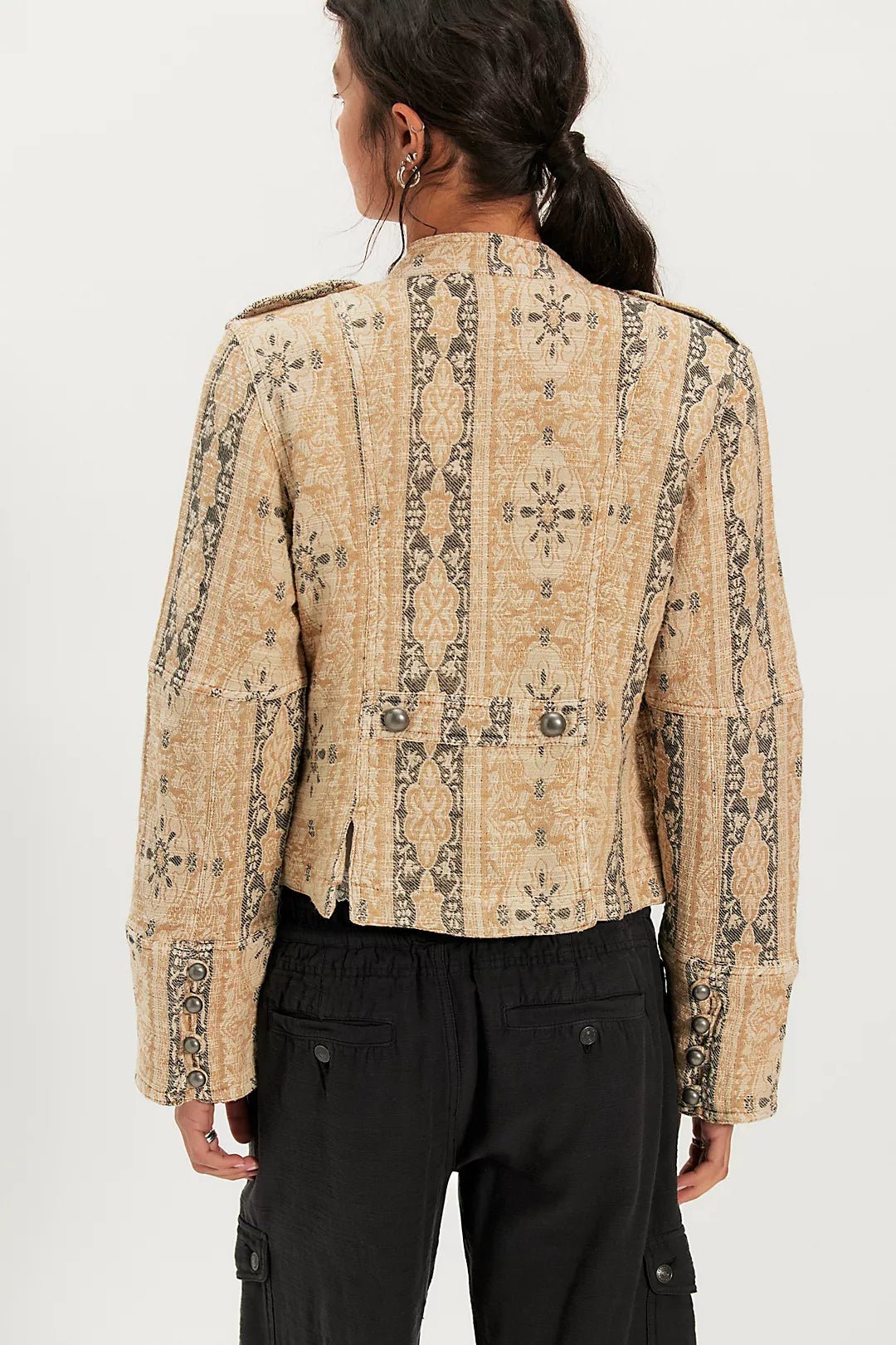 Free People Lotty Jacquard Jacket - Flea Boutiques