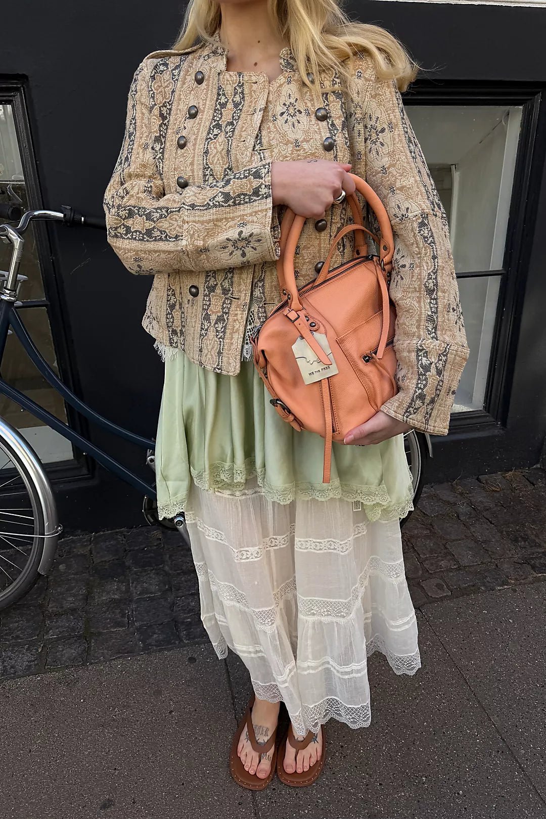 Free People Lotty Jacquard Jacket - Flea Boutiques