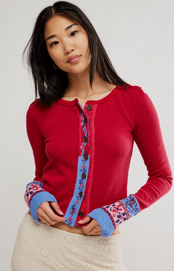 Free People NOA Cardi Top - Flea Boutiques