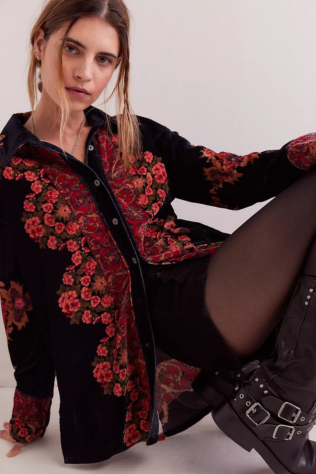 Free People One Night Velvet Top - Flea Boutiques