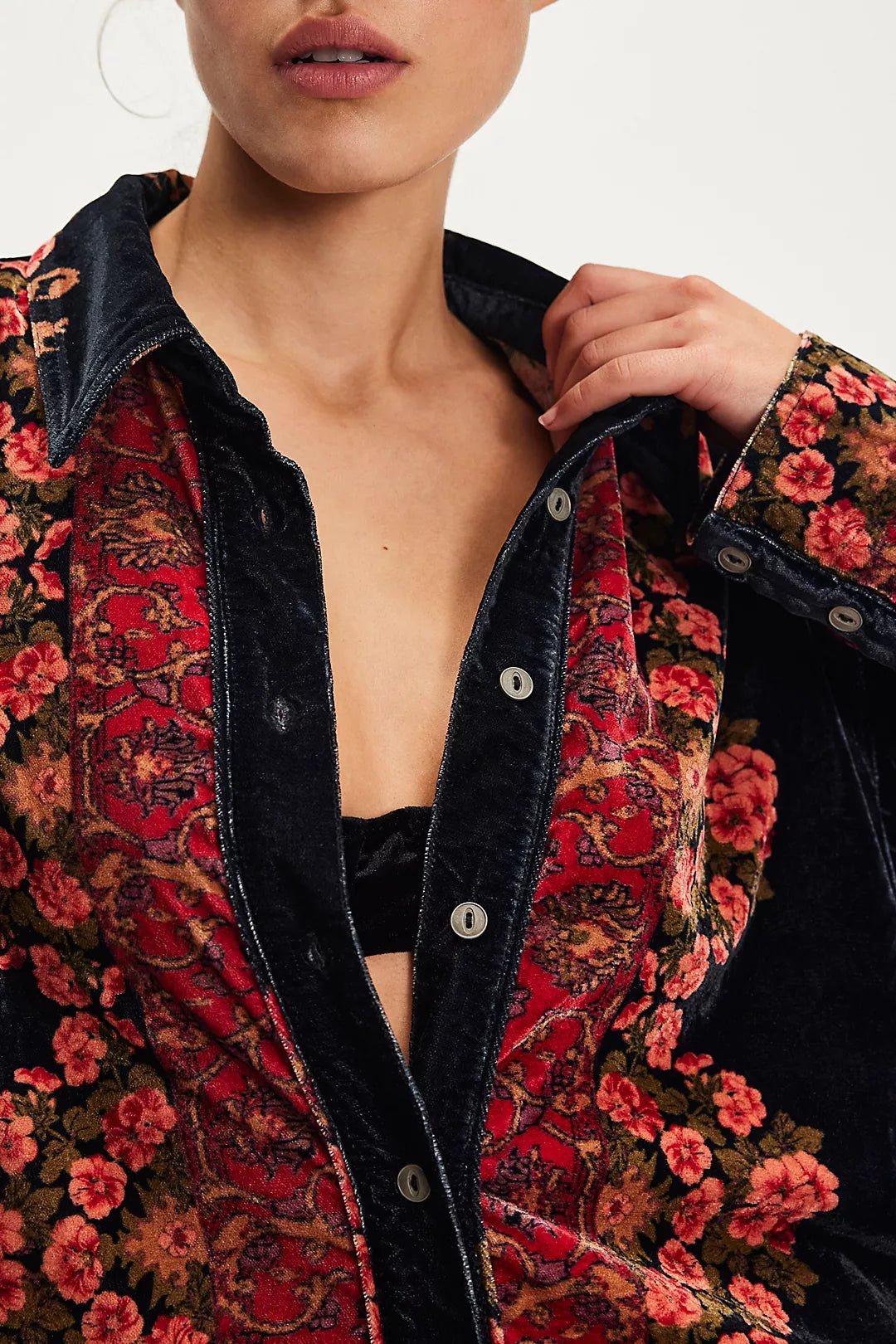 Free People One Night Velvet Top - Flea Boutiques