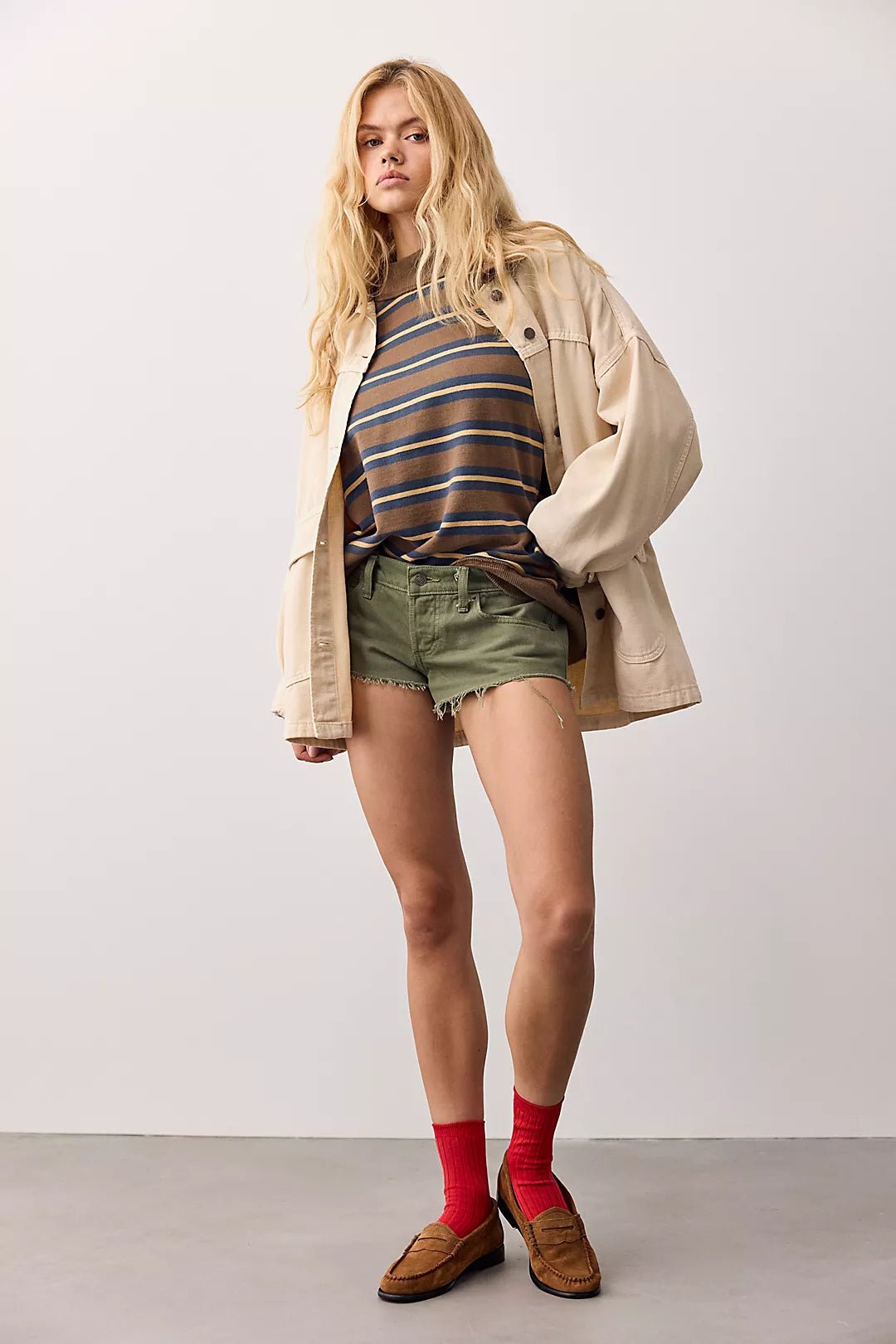 Free People Palm Spring Striped Tee - Flea Boutiques