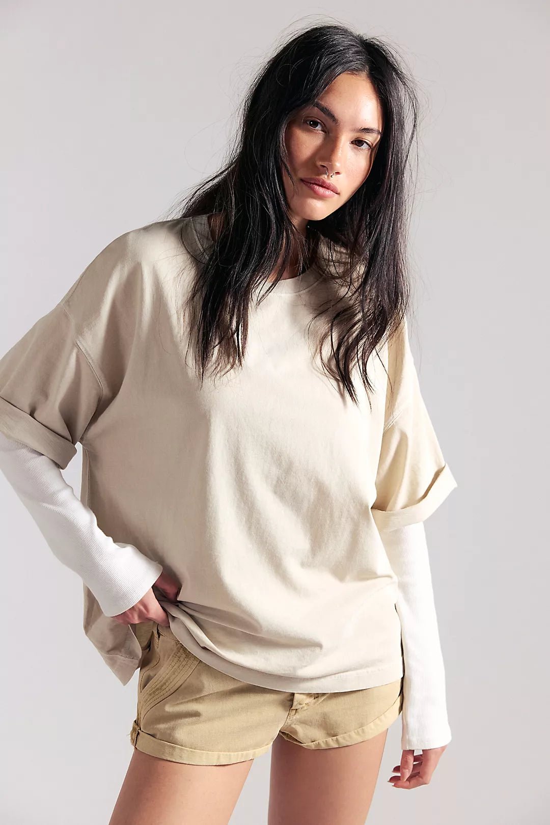 Free People Perfect Oversized Tee - Flea Boutiques