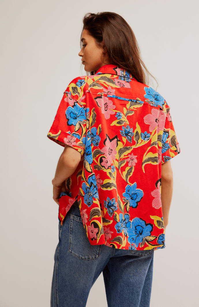 Free People Retro Tropics Linen - Flea Boutiques