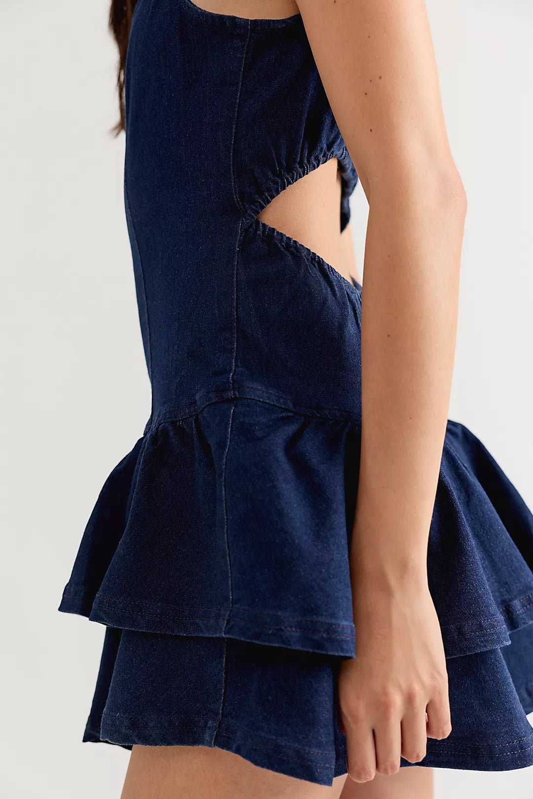 Free People Slow Burn Denim Dress - Flea Boutiques