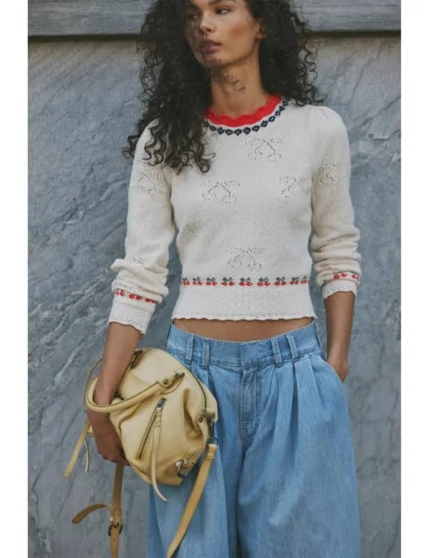 Free People Cherry Tilly Pullover - Flea Boutiques
