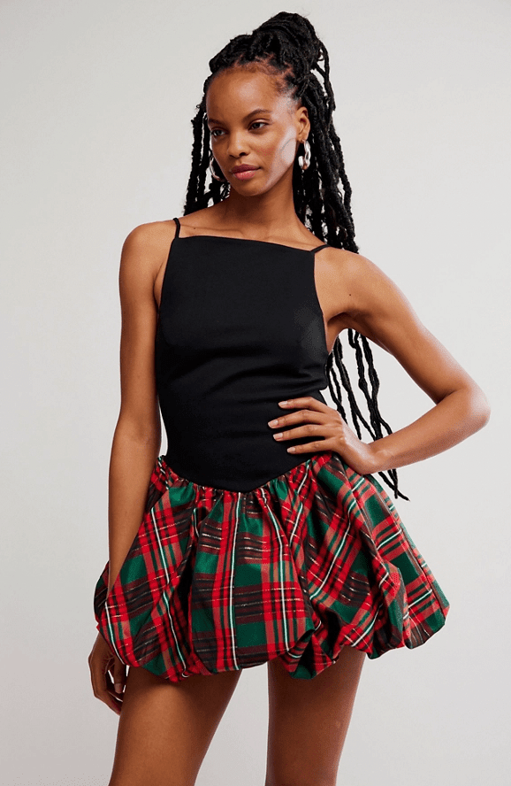 free people plaid mini dress Free People Laurel Plaid Mini Dress Bliss