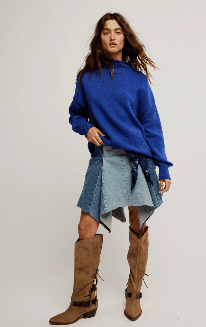Free People Torres Roll Neck Sweater - Flea Boutiques