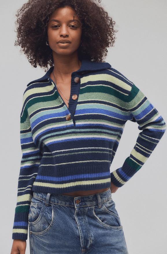 Free People Trading Up Stripe Sweater - Flea Boutiques