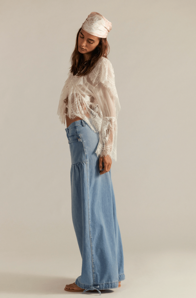 Free People Vintage Denim Lotus Jeans - Flea Boutiques