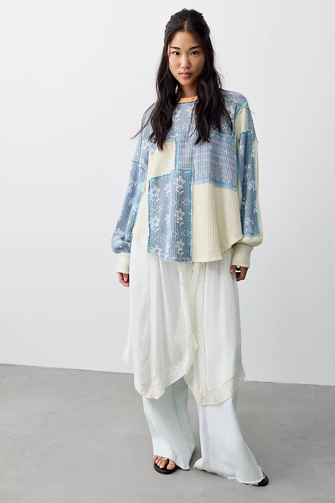 Free People Wild Flower Thermal Top - Flea Boutiques
