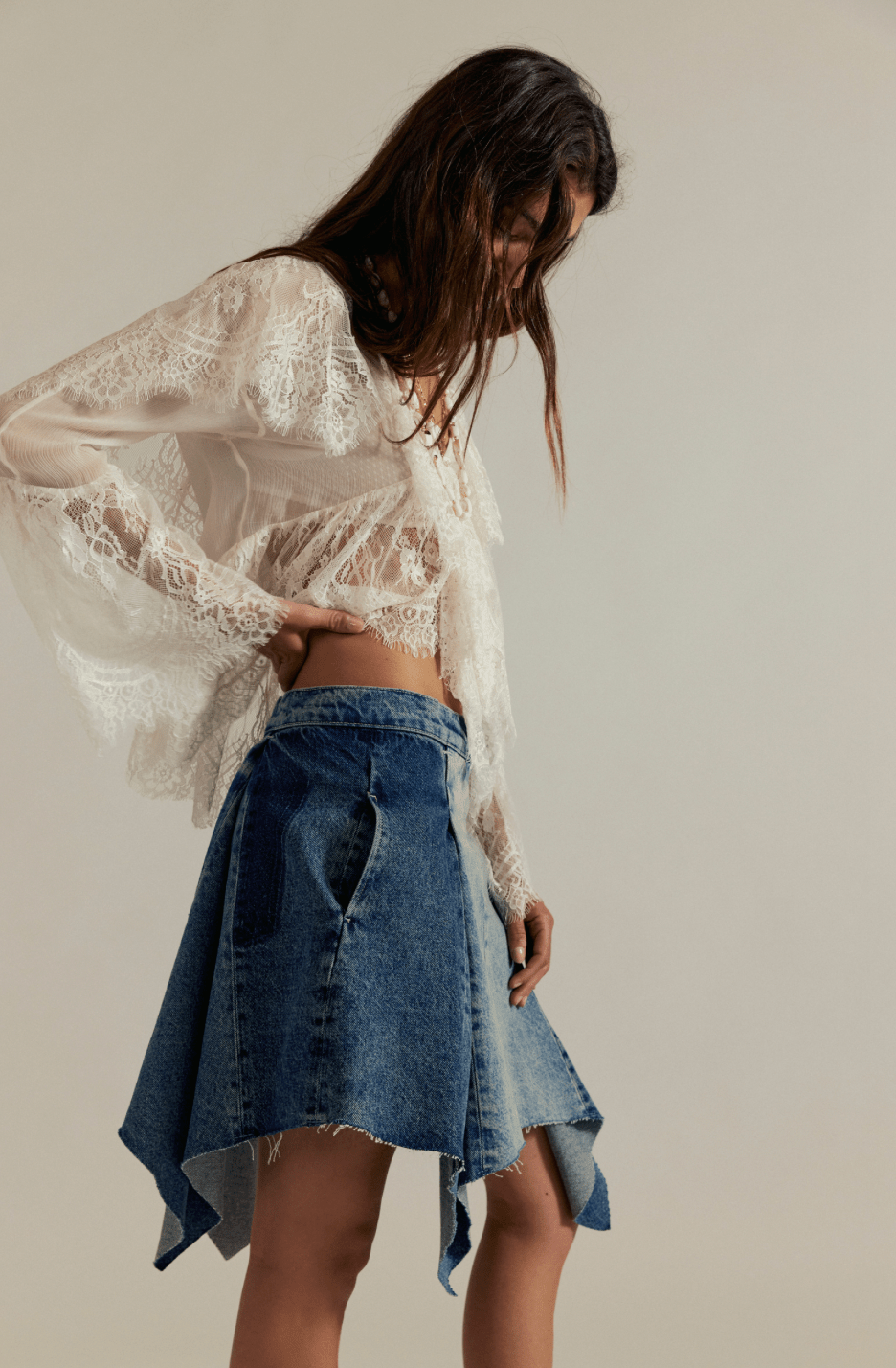 Free People Wild River Handkerchief Skirt - Flea Boutiques