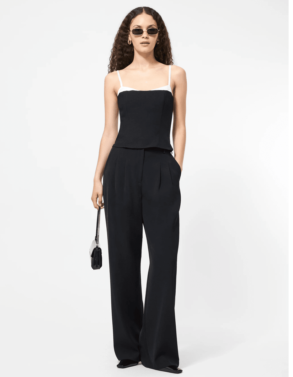 French Connection Azra Twill Corset Top - Flea Boutiques