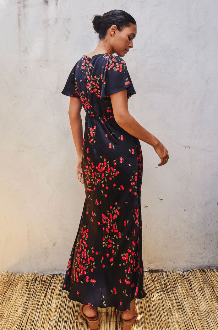 Fruit Punch Flutter Sleeve Dress - Flea Boutiques