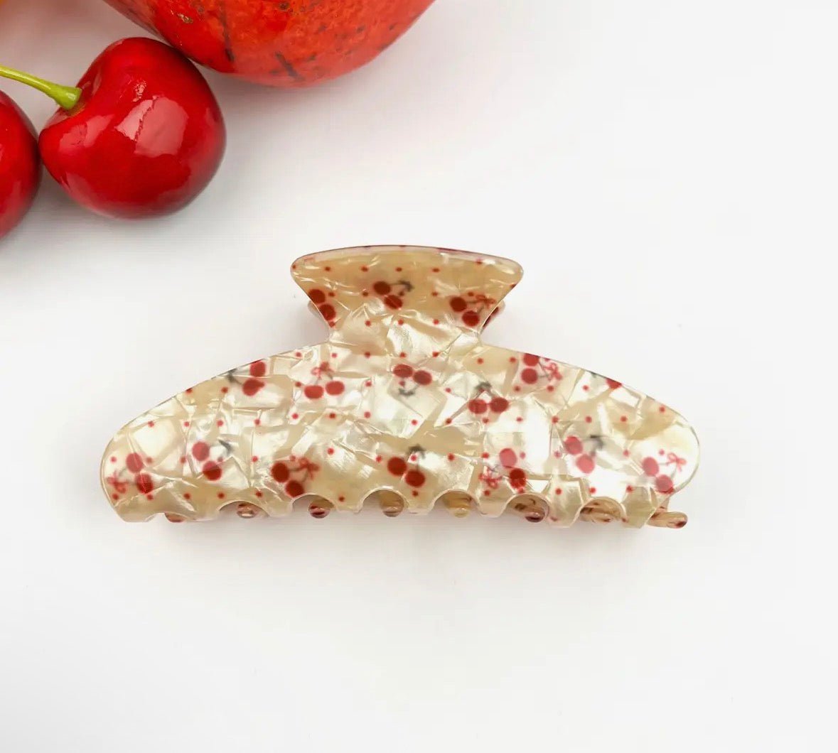 Fruity Hair Clip Cherry & Straw - Flea Boutiques