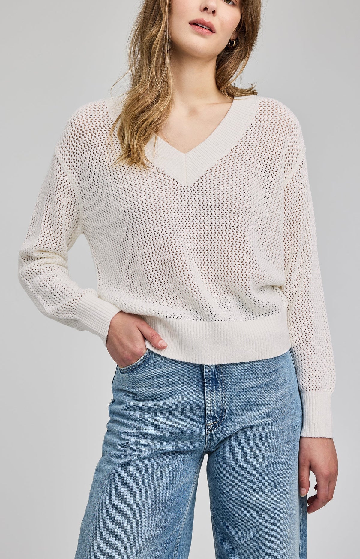 Gentle Fawn Knitted Long Sleeve V - Neck - Flea Boutiques