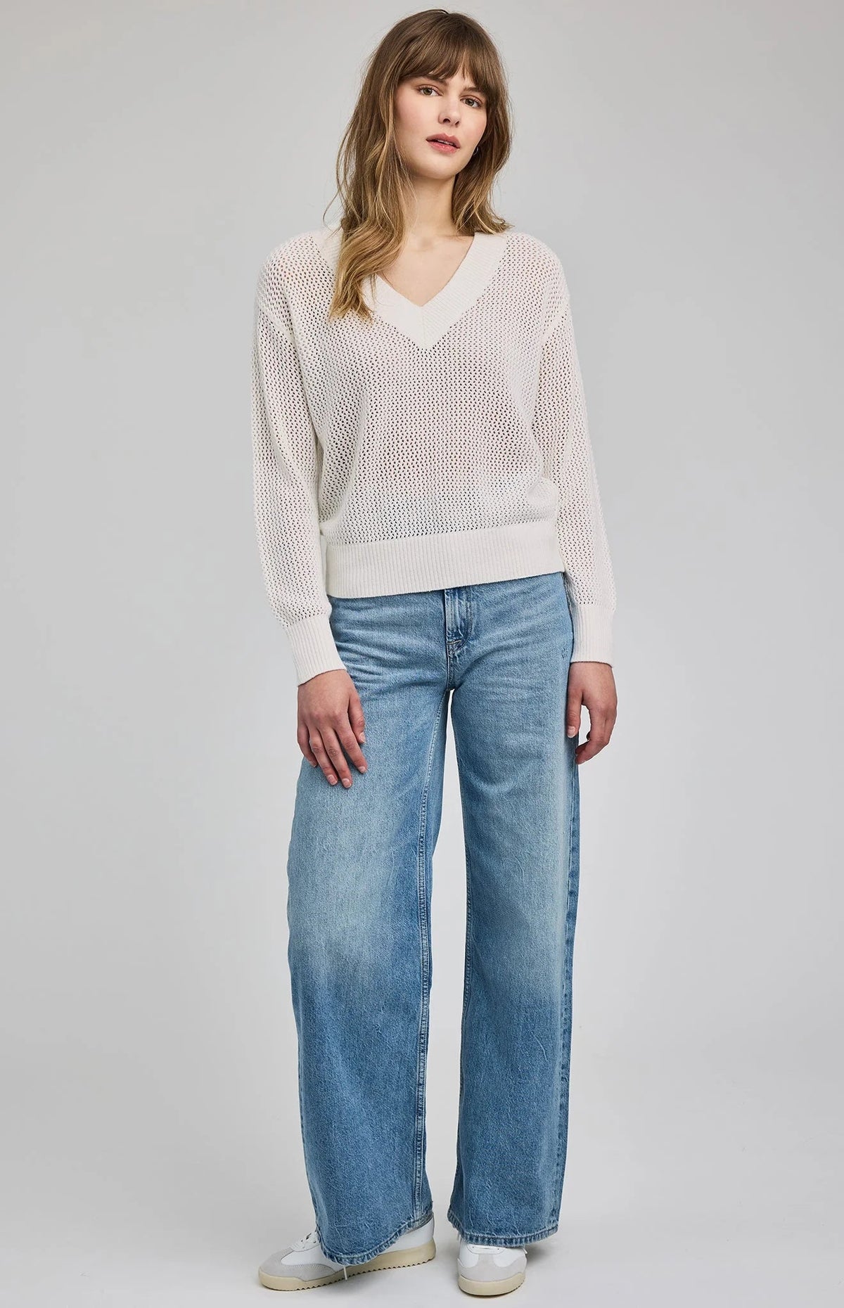 Gentle Fawn Knitted Long Sleeve V - Neck - Flea Boutiques