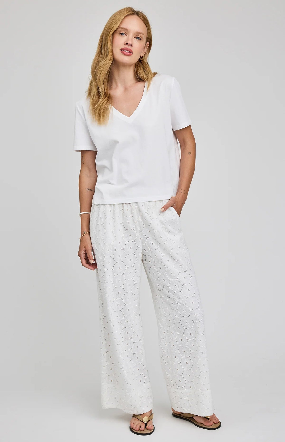 Gentle Fawn Martina Eyelet Pants - Flea Boutiques