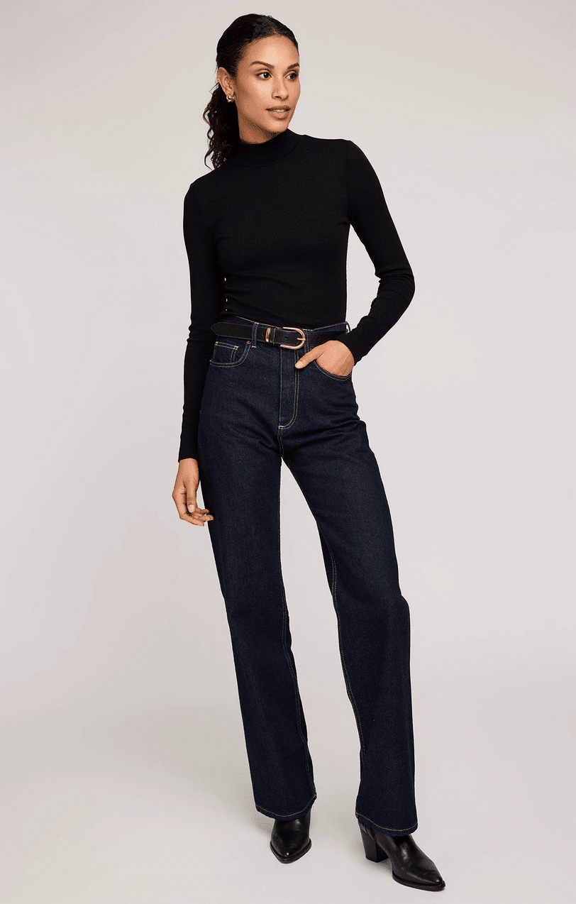 Gentle Fawn Wren Ribbed Turtle Neck Top - Flea Boutiques