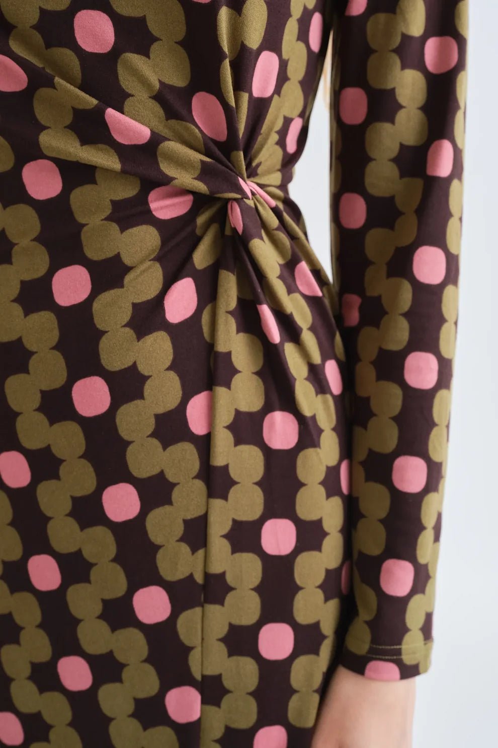 Geo Jersey Midi Dress - Flea Boutiques