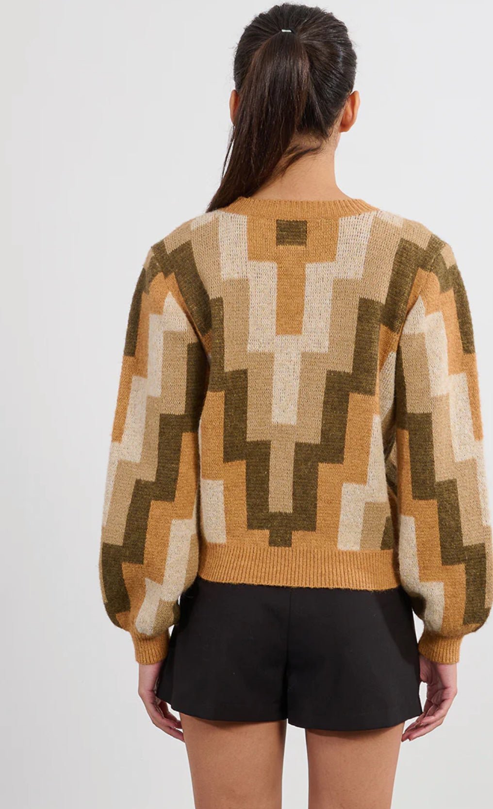 Geometric Sweater - Flea Boutiques