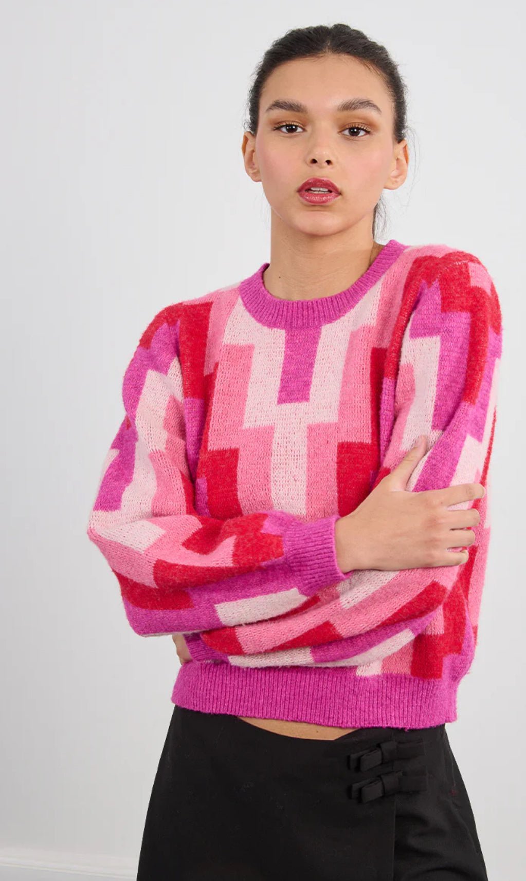 Geometric Sweater - Flea Boutiques