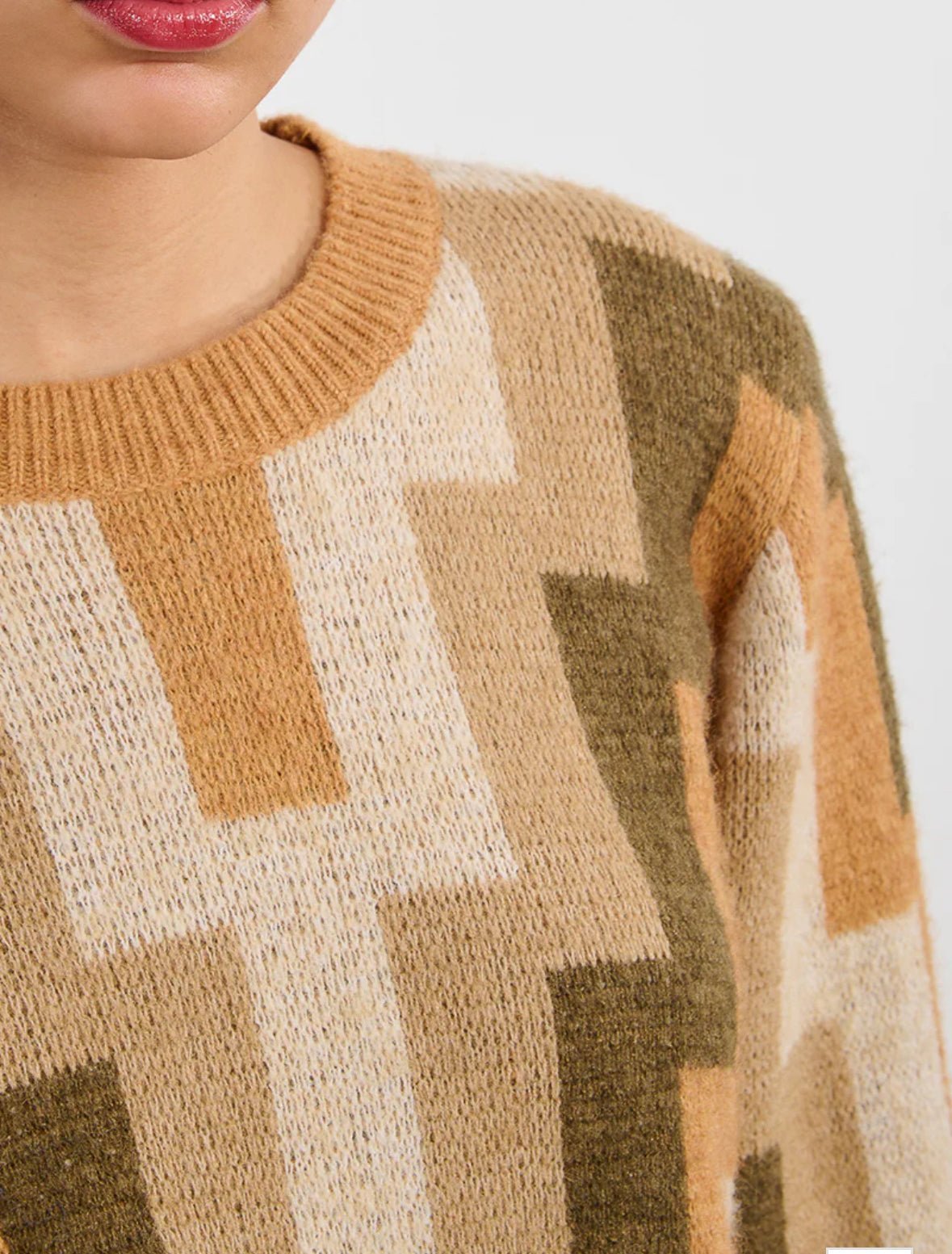 Geometric Sweater - Flea Boutiques