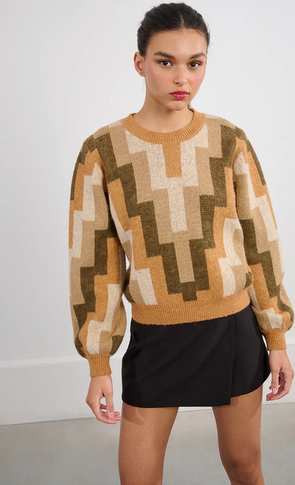 Geometric Sweater - Flea Boutiques