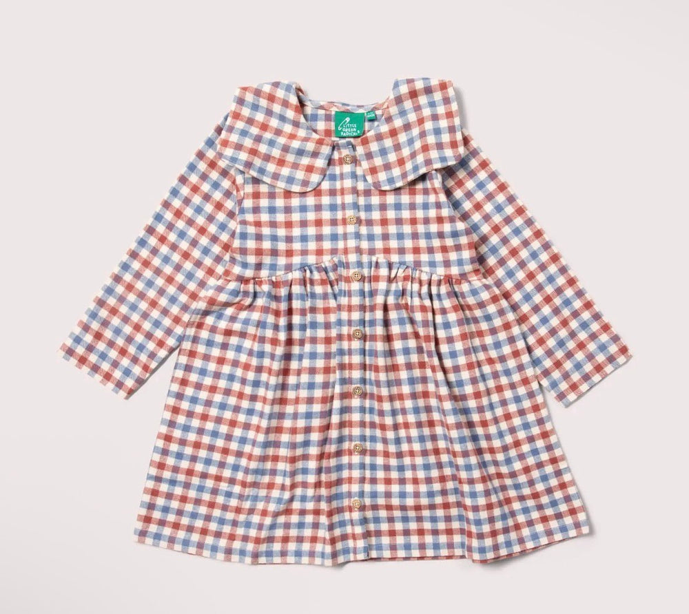Ginger Check Long Sleeve Dress