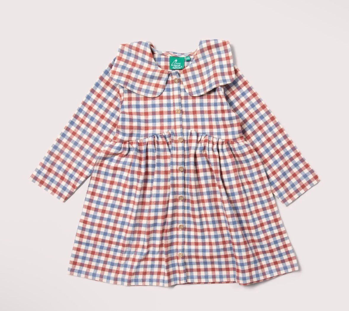 Ginger Check Long Sleeve Dress - Flea Boutiques