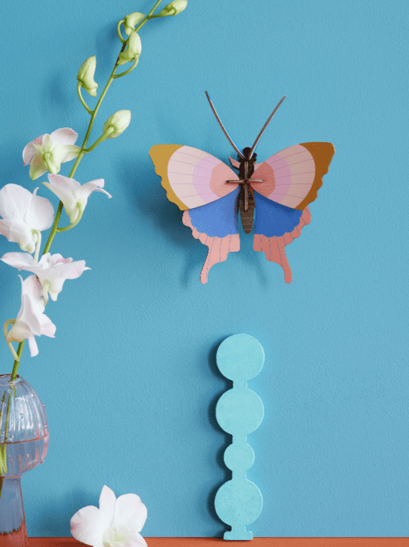 Gold Rim Butterfly Wall Art - Flea Boutiques