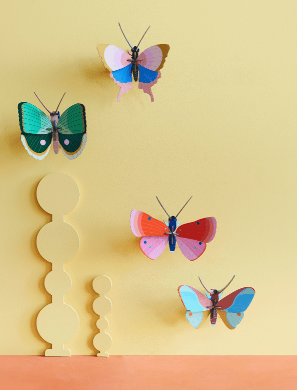 Gold Rim Butterfly Wall Art - Flea Boutiques