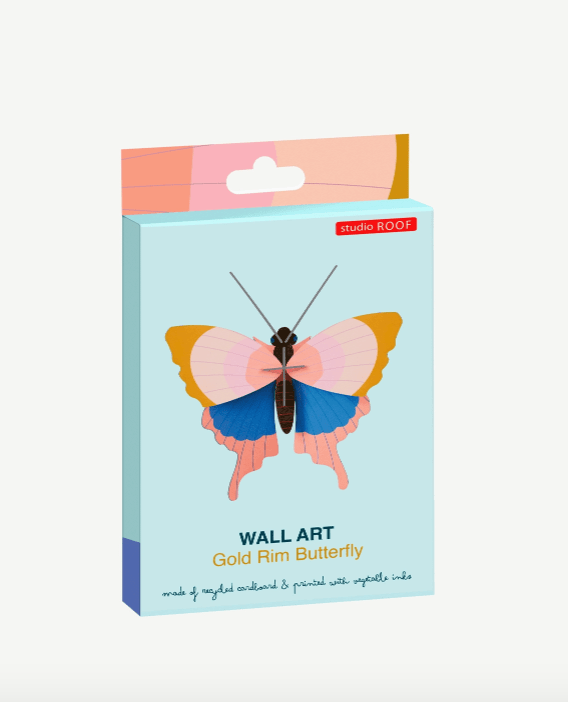Gold Rim Butterfly Wall Art - Flea Boutiques
