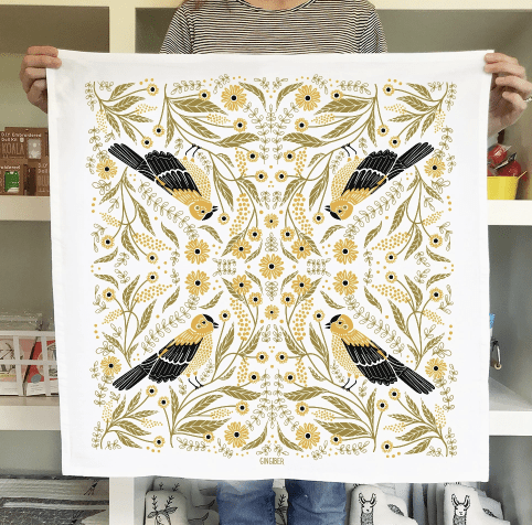 Goldfinch Tea Towel - Flea Boutiques