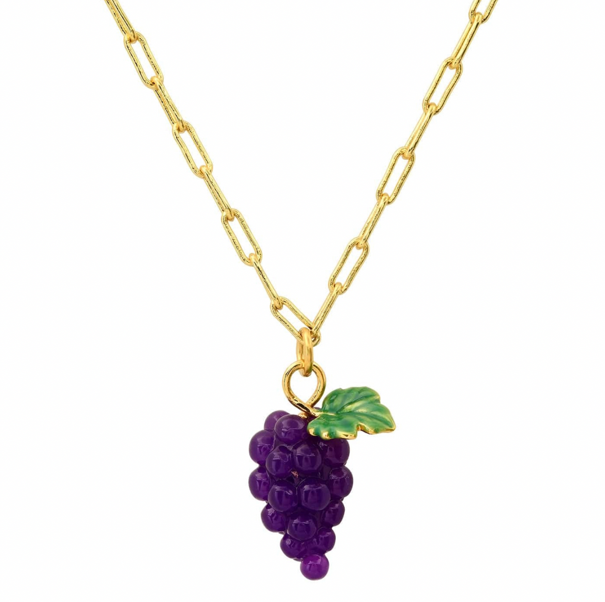 Grape Cluster Fruit Necklace